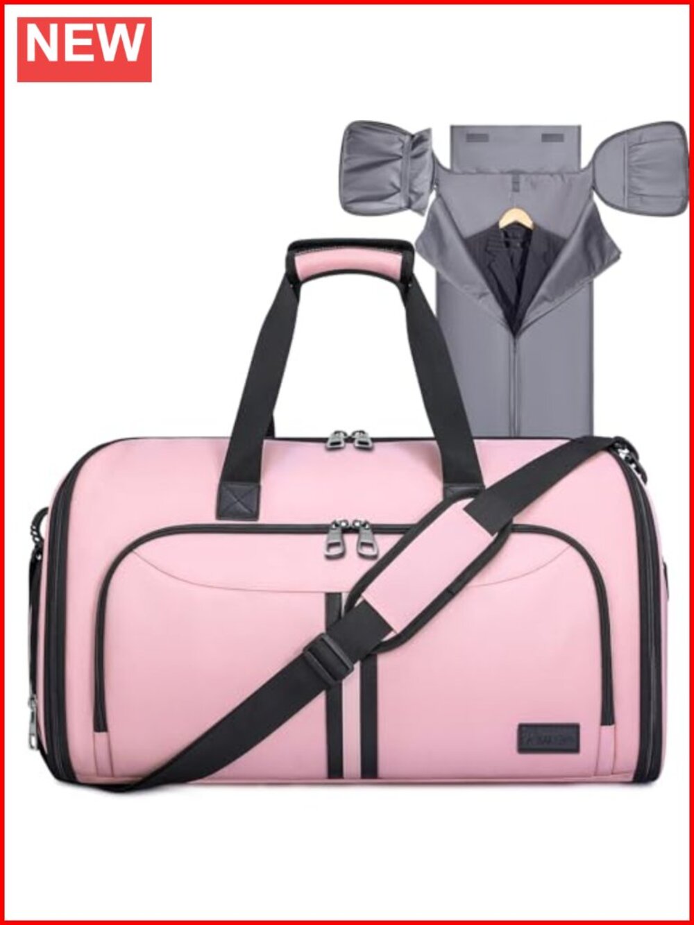 Convertible Garment Duffel Bag for Travel 2-in-1 Wrinkle-Free Suit Bag Water